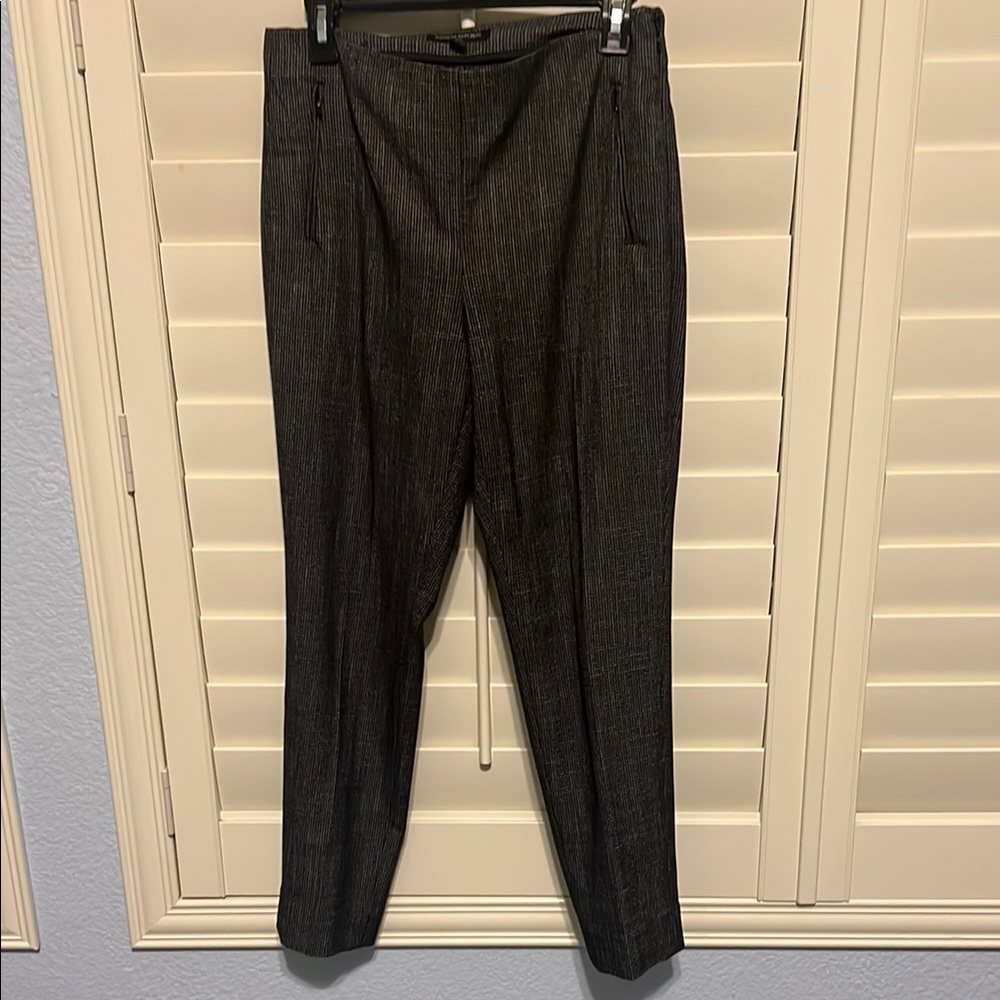 Men's Black Pinstripe Pants